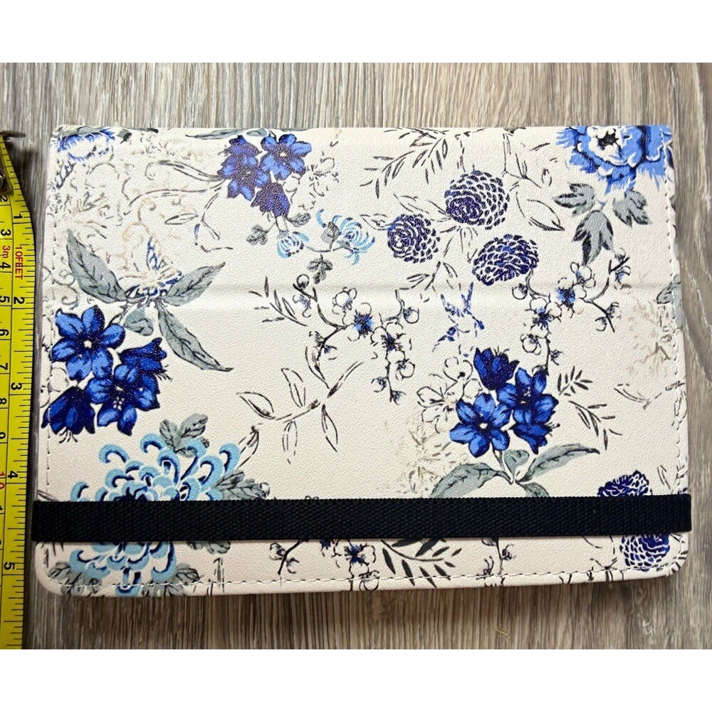 MoKo Universal Kindle E-Reader Case 6-6.8" Blue Floral Stand Hand Strap